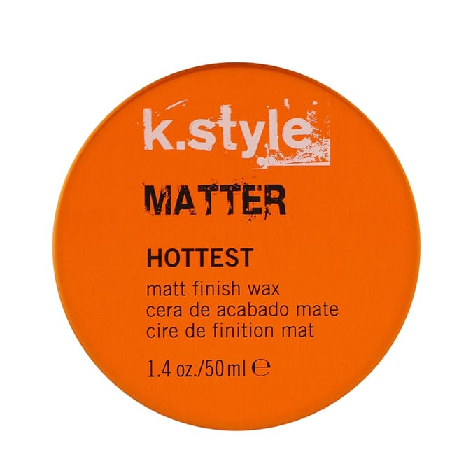 Orange container of k.style Matter Hottest matt finish wax on a white background
